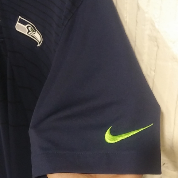 Nike SeaHawks Nfl dri fit on field apparel large Polo. - Picture 2 of 6